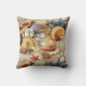 Coussin Coques de mer sur la plage (Verso)