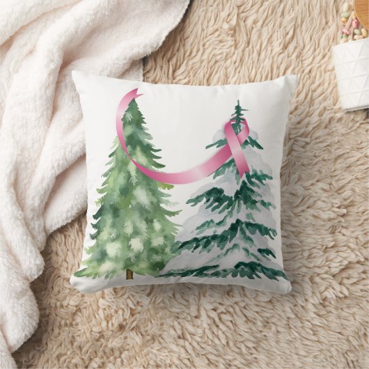 Coussin Coquette Arbre de Noël, Sensibilisation au cancer (Couverture)