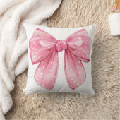 Coussin Coquette Bow Polka Dot (Couverture)