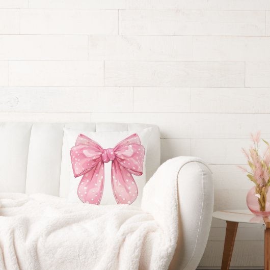 Coussin Coquette Bow Polka Dot (Canapé)
