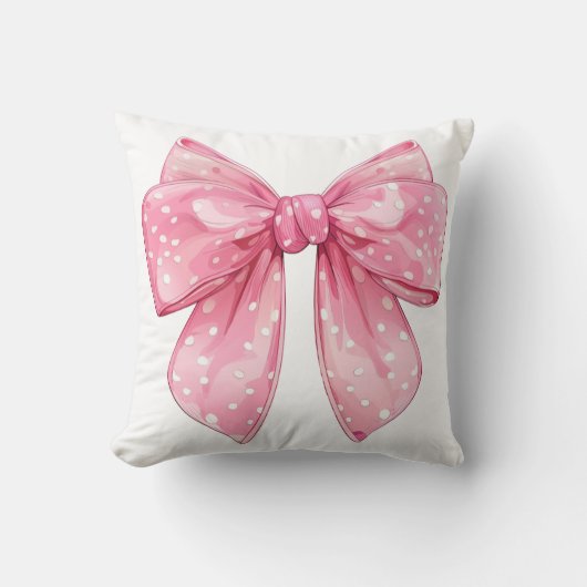 Coussin Coquette Bow Polka Dot (Recto)