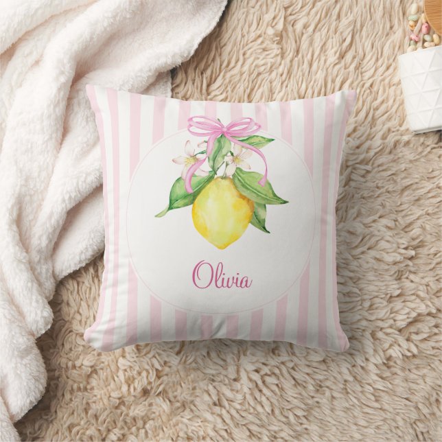 Coussin Coquette Lemon Rose (Couverture)