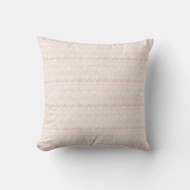 Coussin Coquette Rose Vintage (Recto)