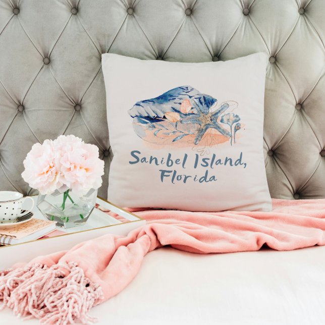 Coussin Coquillages de l'île de Sanibel  (Créateur téléchargé)