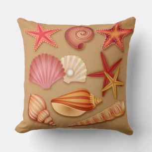 Coussin Coquillages De Plage