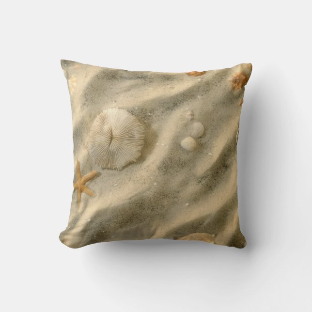 Coussin Coquillages en sable (Recto)