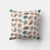 Coussin Coquillages et Hermite Crab Cute Beach (Verso)