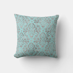 Coussin Coquille de Patelle Damassé en détresse