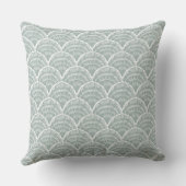 Coussin Coquille Saint-Jacques de Bayside en vert mousse (Verso)