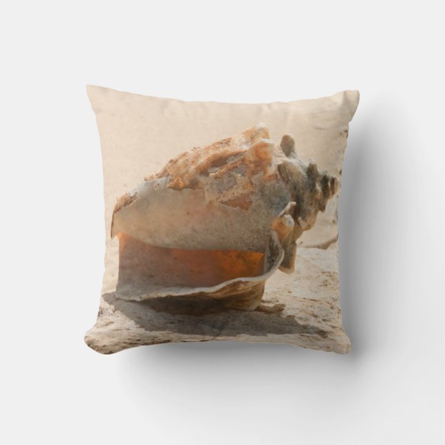 Coussin Coquilles de mer sur la plage (Recto)