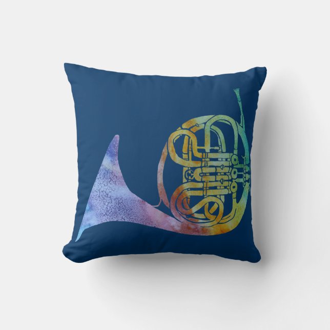 Coussin Cor de harmonie d'arc-en-ciel (Recto)
