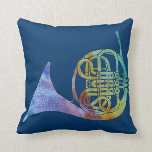 Coussin Cor de harmonie d'arc-en-ciel