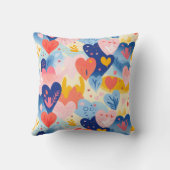 Coussin Corações Coloridos (Verso)
