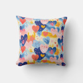 Coussin Corações Coloridos (Recto)