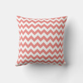 Coussin Corail clair Chevron Stripes (Verso)