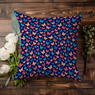 Coussin Corail contemporain Purple Butple motif Accent
