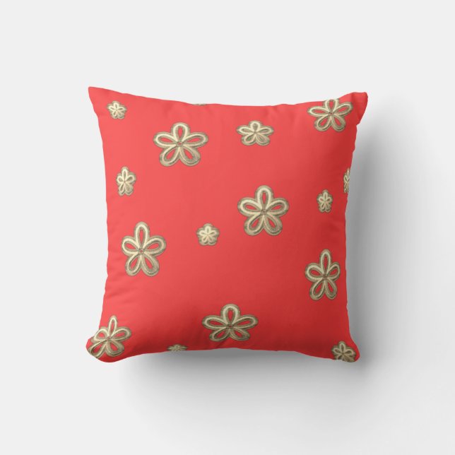 Coussin Corail couleur Trent (Recto)