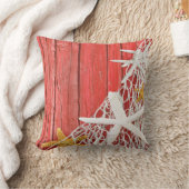 Coussin Corail en bois | de plage de fabrication d'étoiles (Couverture)