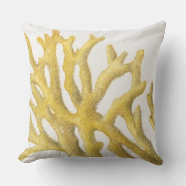 Coussin Corail jaune (Recto)