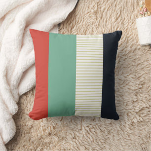 Coussin Corail, Menthe, Nuit & Crème Simple et Élégant