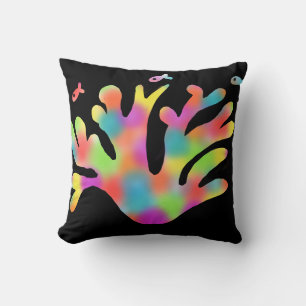 Coussin Corail néon