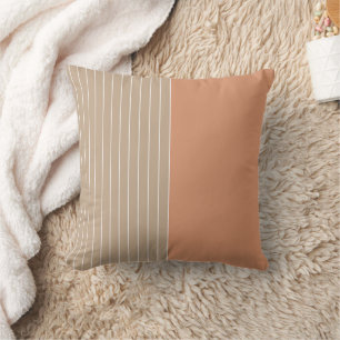 Coussin Coral Beige Deux Tons