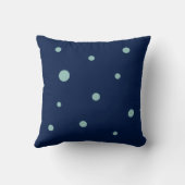 Coussin Coral Pink Octopus on Navy – Coastal Sea Design (Verso)