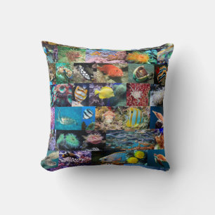 Coussin Coral Reef Marine Poissons Animaux, Enfants Éducat
