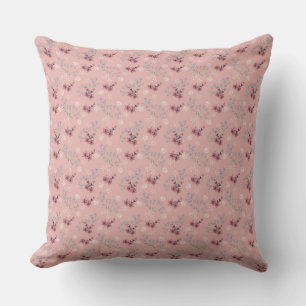 Coussin Coral rose floral   Country Farmhouse
