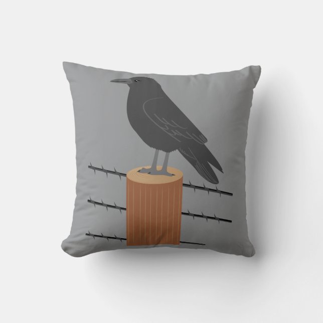 Coussin Corbeau (Recto)