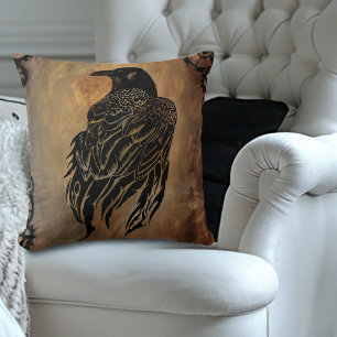 Coussin Corbeau