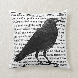 Coussin Corbeau