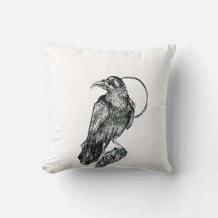 Coussin Corbeau Amical