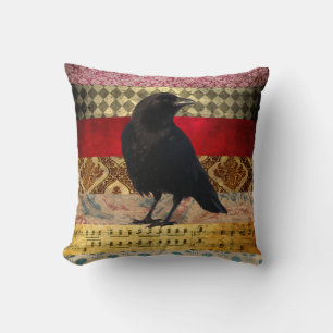 Coussin Corbeau éphémère