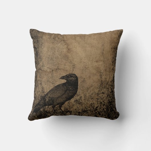 Coussin Corbeau vintage (Verso)