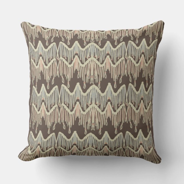 Coussin Corde de Macrame Boho moderne accrochée (Recto)