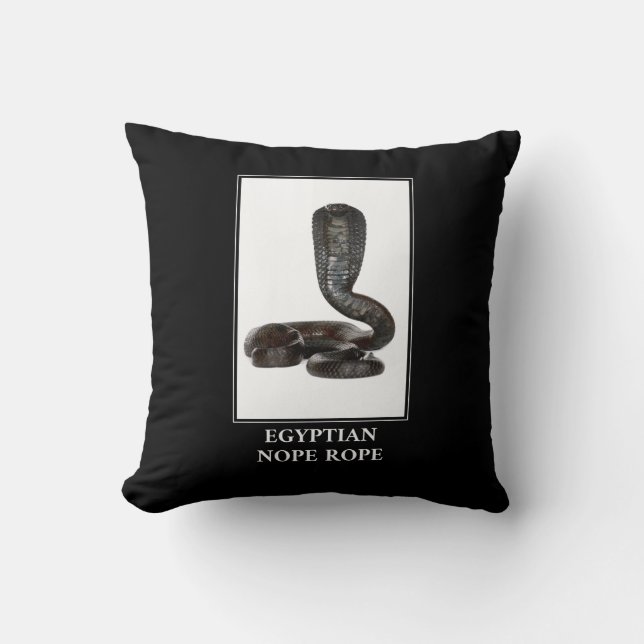 Coussin Corde égyptienne - Cobra Snake Danger (Recto)