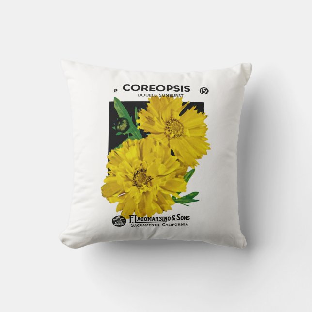 Coussin Coreopsis (Recto)