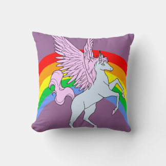 Coussin Corey Tiger 80s Vintage Arc-en-ciel Licorne