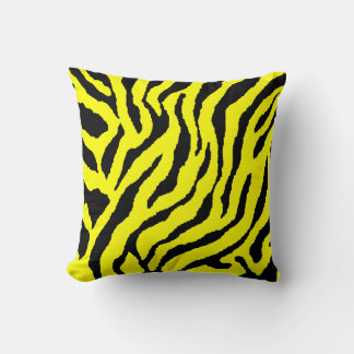 Coussin Corey Tiger 80s Vintage Néon Rayures Animales