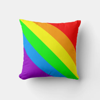 Coussin Corey Tiger Années 80 Rétro Rayures Arc-en-Ciel