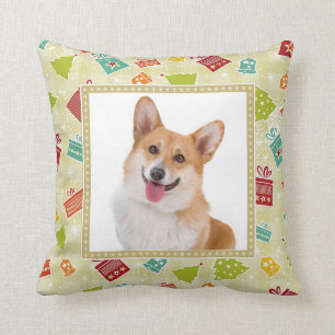 Coussin Corgi de sourire beau