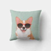 Coussin Corgi de sourire mignon de Gallois de Pembroke (Verso)
