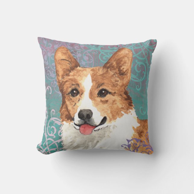 Coussin Corgi élégant de Gallois de Pembroke (Recto)