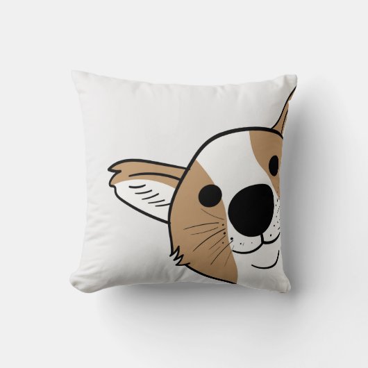Coussin Corgi Face Pet Lit (Recto)
