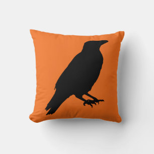 Coussin Corneille d'Halloween vintage