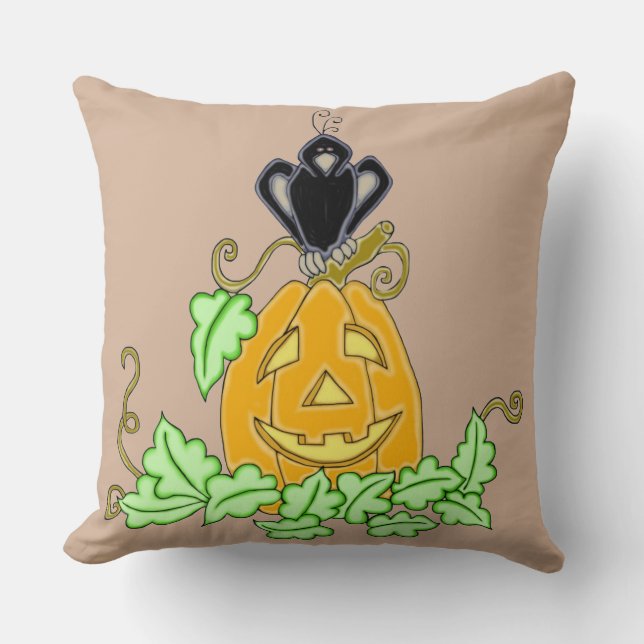 Coussin Corneille et Citrouille (Recto)
