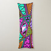 coussin corps abstrait néon (Dos (Vertical))