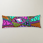 coussin corps abstrait néon (Dos)