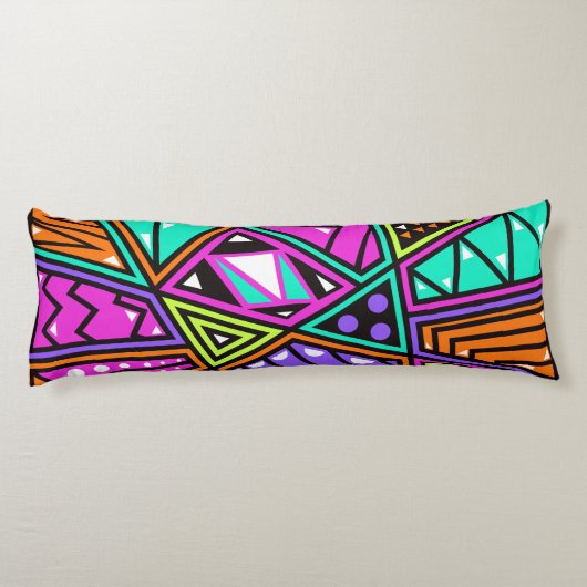 coussin corps abstrait néon (Dos)